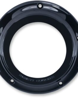 Barnett Scorpion Derby Cover Black/Clear Narrow Primary 5-Hole For Harley Touring