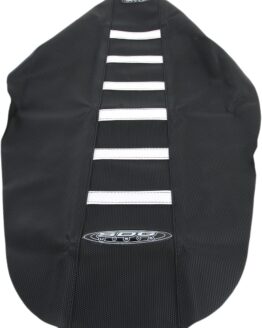 6-Rib Water Resistant Seat Cover Black/White