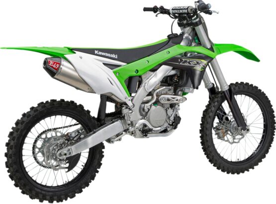 Yoshimura RS-4 Slip-On Exhaust SS-AL-CF Silver Fits 17-20 Kawasaki KX250F - Image 3