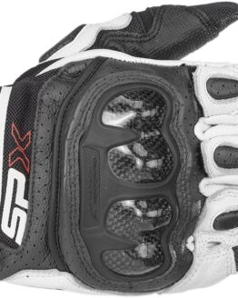 SPX Air Carbon V2 Motorcycle Gloves Black/White Medium