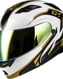 GMAX MD-01 Volta Modular Helmet White/Gold/Black Small