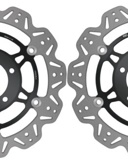 VEE Style Brake Rotors - Black Center Front Set