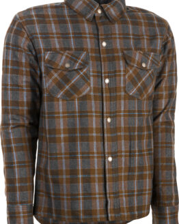 Highway 21 Marksman Flannel Brown Tan 2X-Large Men's Riding Shirt