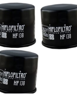 HF138 Oil Filter - Black - 3 Pack