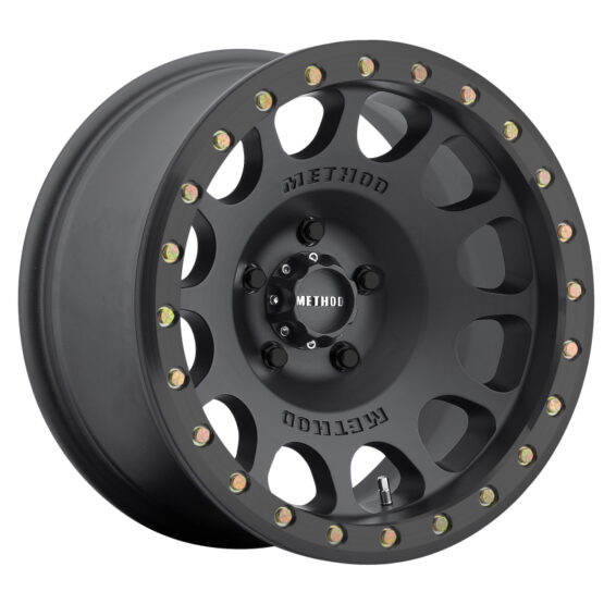 MR105 Beadlock 17x8.5 0mm Offset 6x135 87mm CB Matte Black w/BH-H24125 Wheel