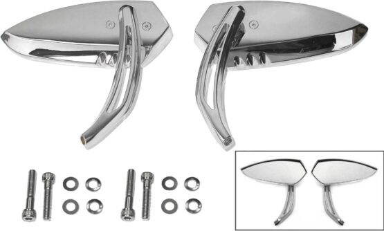 HardDrive Strike Mirror Chrome Pair