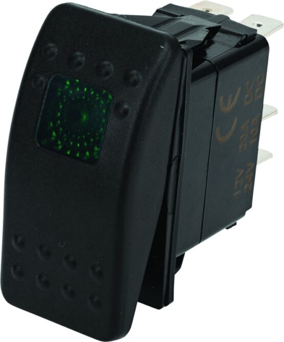 DragonFire Racing Lighted On/Off Rocker Switch Green Light