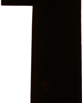 #1 4" Tall Black "Extreme" Stick-On Race Numbers - 3 Pack