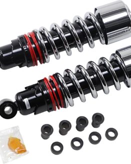 Burly Brand Slammer Plus Shocks 11.5" Chrome Fits FXD 91-17