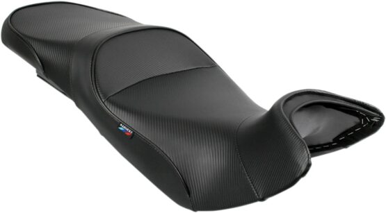 Sargent World Sport 2-Up Seat CarbonFX Vinyl Black Fits BMW K1200