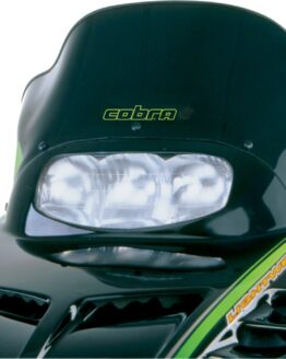 Powermadd Cobra Windshield Low Black Green Checks For Arctic Cat