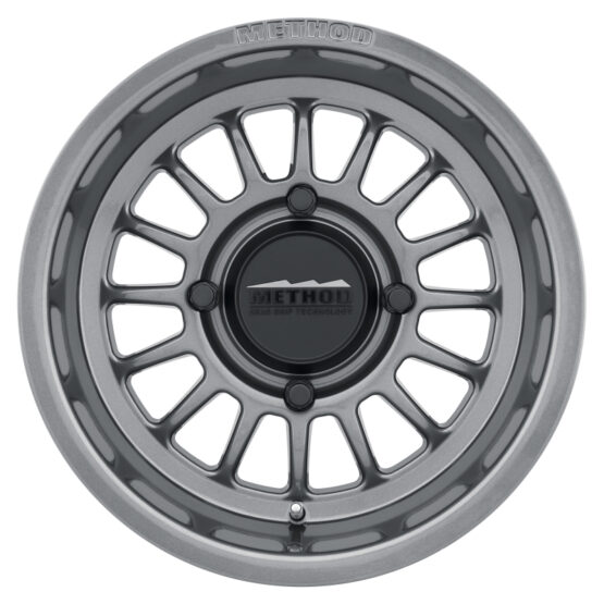 411 Bead Grip Wheel 15x7 / 5+2/38mm Offset / 4x136 / 106.25mm CB Gloss Titanium