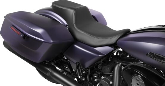 Drag Specialties Predator 2-Up Seat Extended Reach Smooth Black For FLHX FLTR 23-24 - Image 4