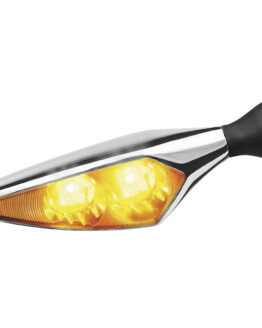 Kuryakyn Micro Rhombus Marker Lights Chrome Amber 2549KUR
