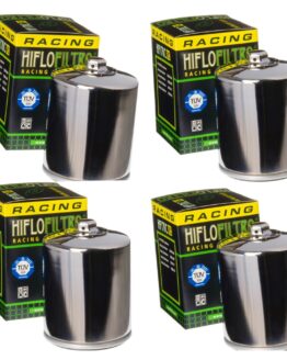 HF170CRC Race Oil Filter Chrome - 4 Pack