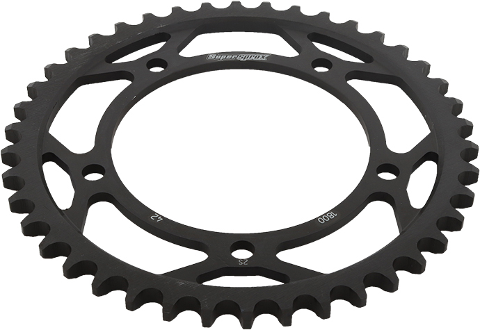 Supersprox Steel Rear Sprocket 42T Black 530 Fits 00-16 Triumph Suzuki - Image 3