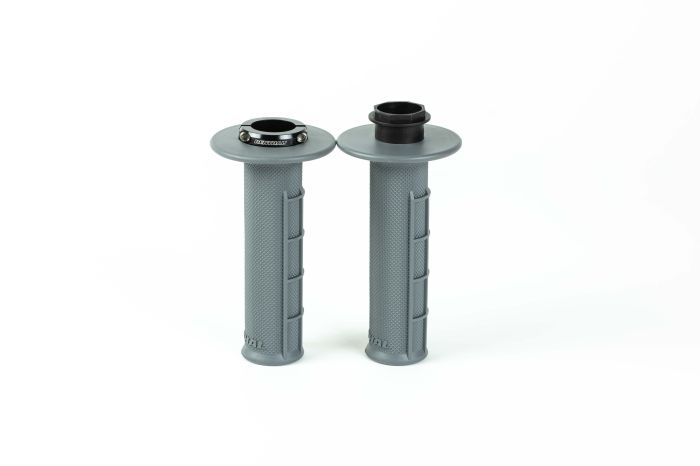 Renthal MX Original Lock-On Grips Medium Half Waffle Gray - Image 3
