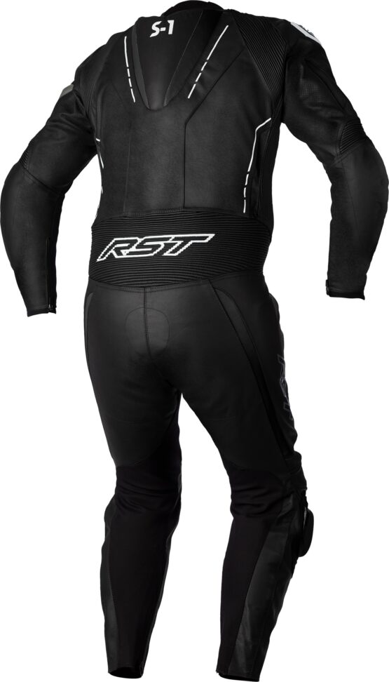 RST S1 CE Leather Suit Black/White Men's L - Image 2