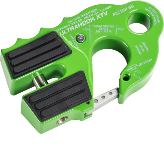 UltraHook XTV Winch Line Shackle Mount - Green - Image 2