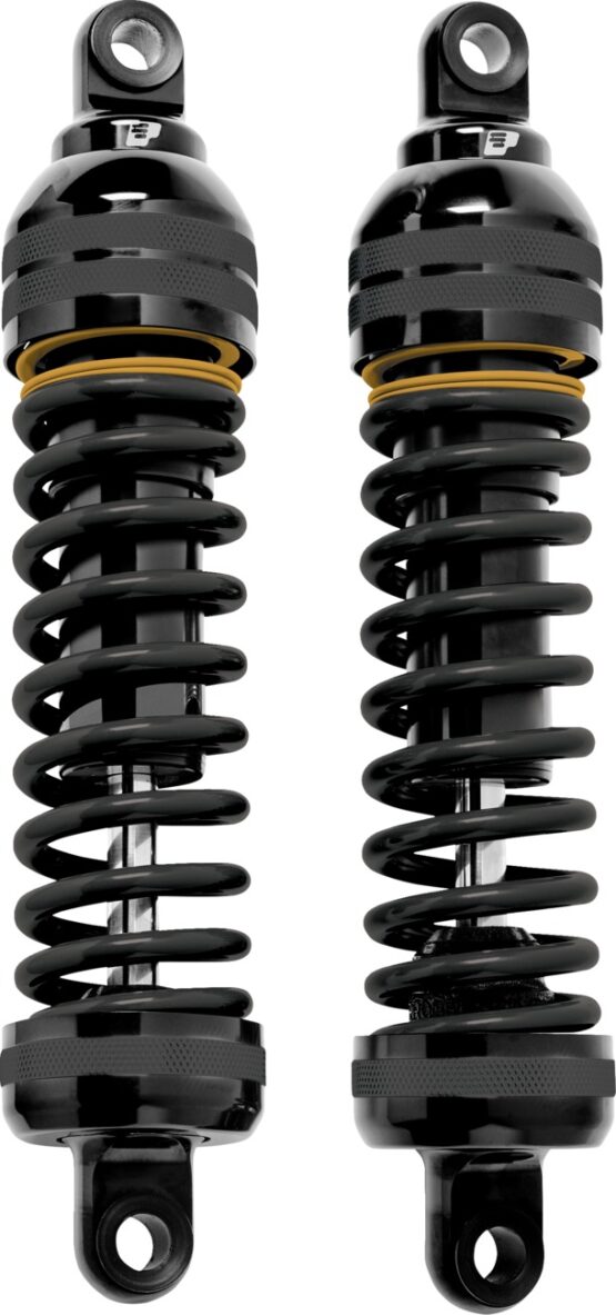 Progressive 944 Ultra Low 12.5in Shocks Heavy Duty Black Gold For Harley Touring