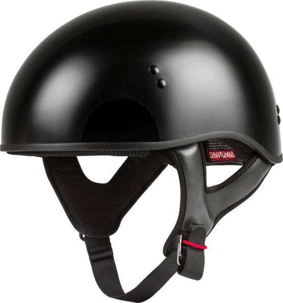 GMAX HH-45 Half Helmet Naked Black Small Gloss