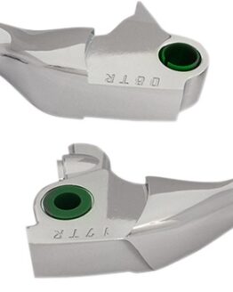 Drag Specialties Slotted Wide Blade Lever Set Chrome For Harley FLHTCUTG FLRT