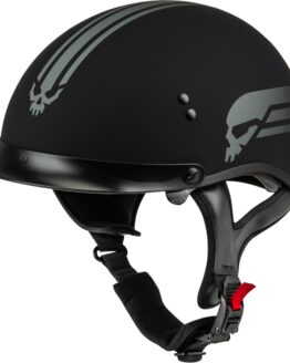 GMAX HH-65 Retribution Helmet Matte Black/Silver Large