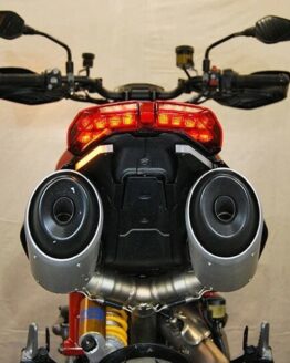 Rear Turn Signals Black by New Rage Cycles Fits 19-24 Ducati Hypermotard 950