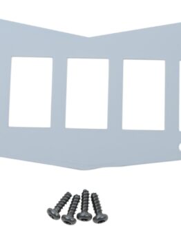 Moose Dashplate 5-Switch White Steel Center Mount Fits Polaris RZR