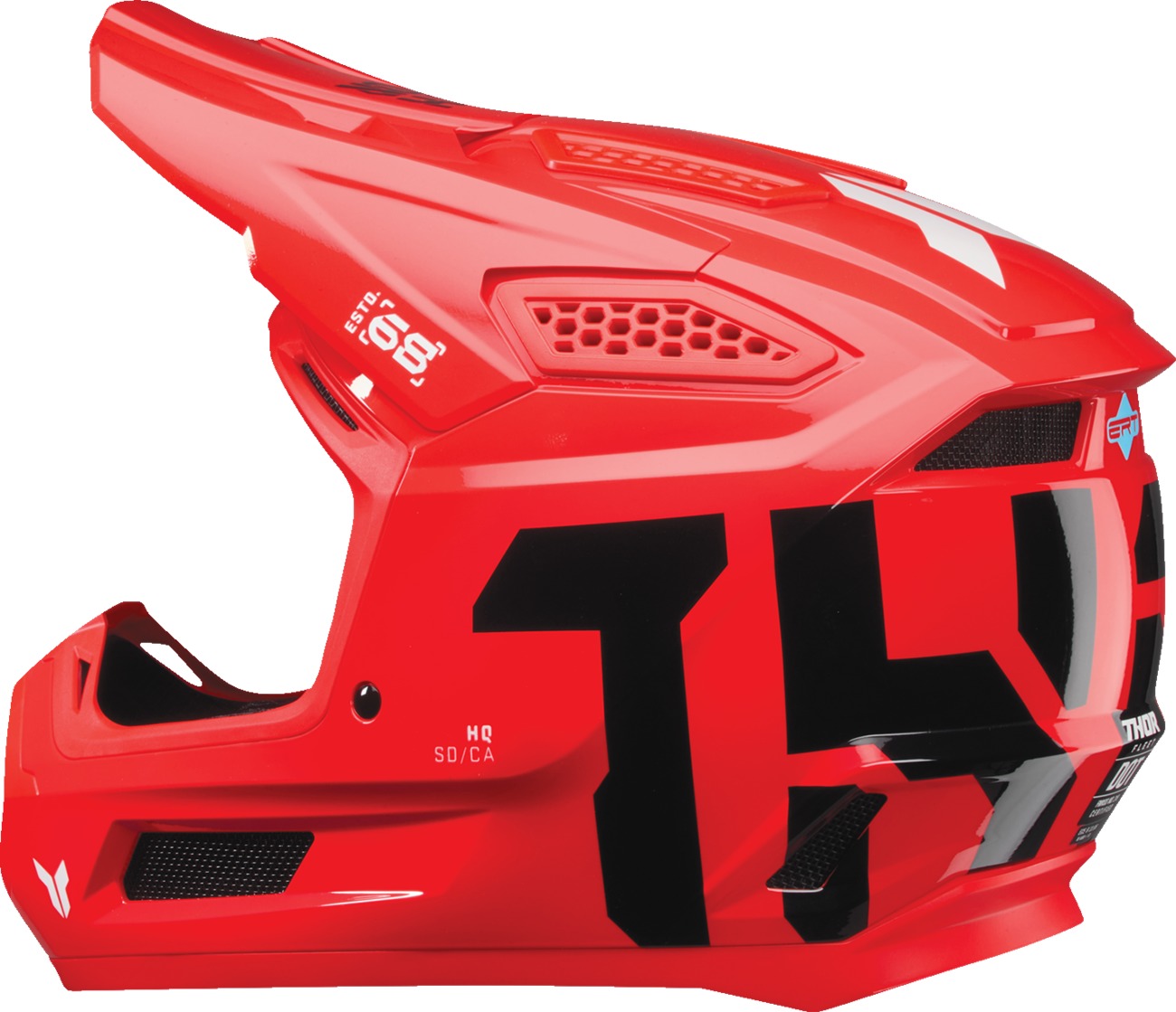 Thor Fleet Forge Helmet 2XL Gloss Black/Red - Image 3