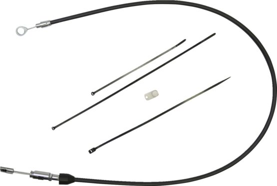 Drag Specialties Quick Connect Clutch Cable Upper 36in Black Chrome For Harley - Image 2