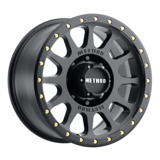 MR305 NV 20x10 -18mm Offset 8x6.5 130.81mm CB Matte Black Wheel - Image 2