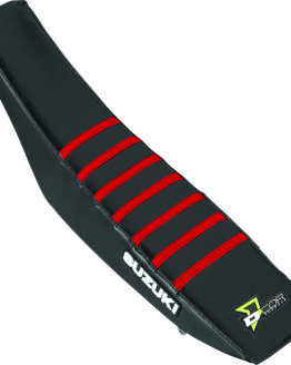 D'Cor Gripper Seat Cover Black/Red Fits 05-18 RMZ250 05-17 RMZ450