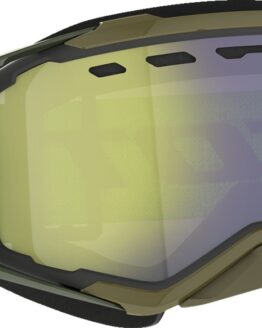 Scott Prospect SnowX Goggles Khaki Green/Neon Yellow Enhancer Yellow Chrome