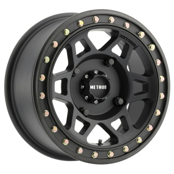 MR405 UTV Beadlock 15x7 / 5+2/38mm Offset / 4x136 / 106mm CB Matte Black Wheel - Image 2