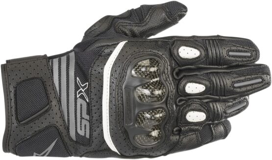 Women's SPX Air Carbon V2 Street Riding Gloves Black/White Small