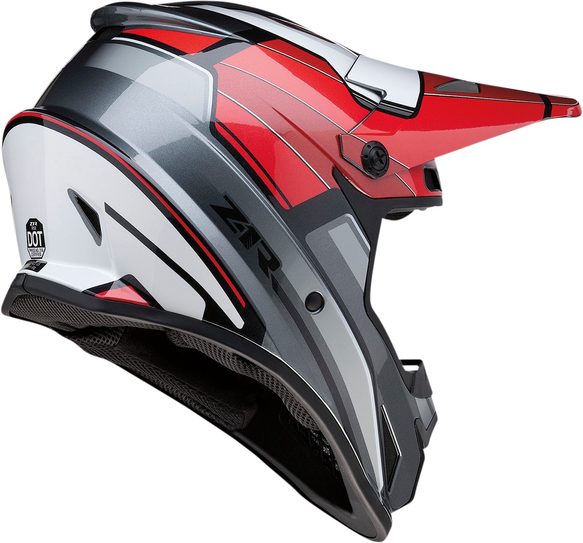 Z1R Rise MC Helmet - 2XL, Red/Gray - Image 3