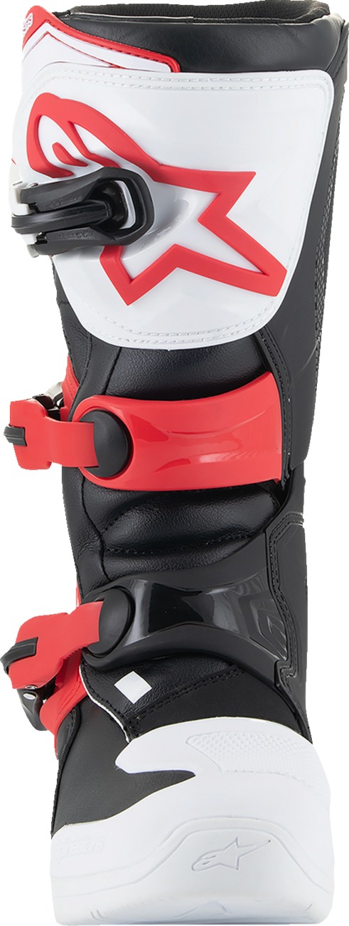 Alpinestars Youth Tech 3S Boots White/Black/Red US 5 / EU 38 - Image 3