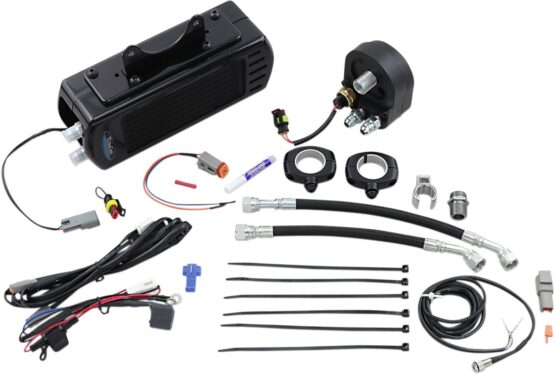 UltraCool SMT-2G Side Mount Oil Cooler Kit Gloss Black For Harley Touring 09-16 - Image 6