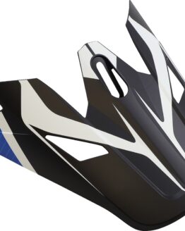 Z1R Rise Helmet Visor Flame Blue White Black Gloss Adult