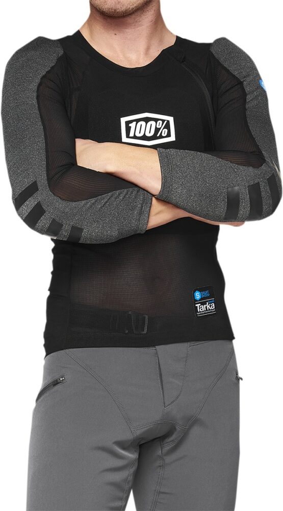 100% Tarka Body Armor Long Sleeve Black/White/Gray Unisex M - Image 2