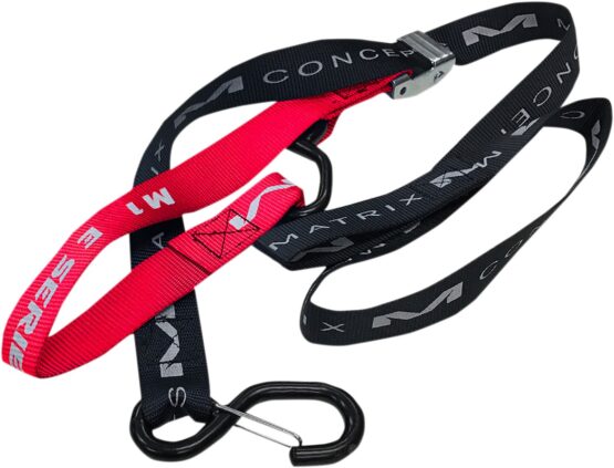 Matrix Concepts E-Series 1 Inch Tie-Downs Red Pair