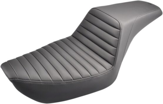 Saddlemen Step-Up Seat Front Tuck-n-Roll Black For Harley Dyna