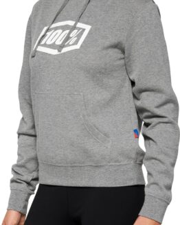 Women's Icon Hoody Heather Gray, Medium - 100% Brand