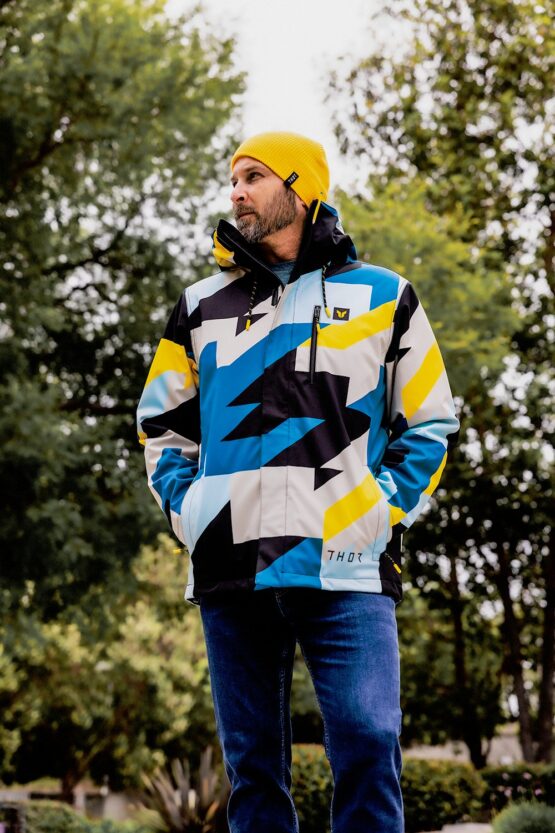 Thor Brave Tour Jacket XL Blue Yellow Gray Men's - Image 3