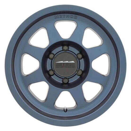 MR701 17x8.5 0mm Offset 6x5.5 106.25mm CB Bahia Blue Wheel