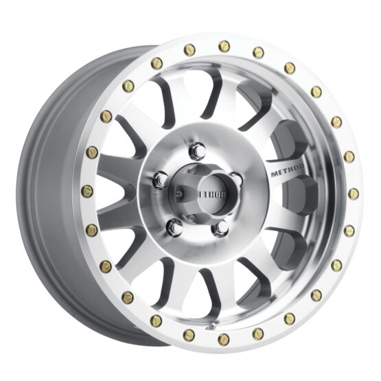 MR304 Double Standard 17x8.5 0mm Offset 5x5 94mm CB Machined/Clear Coat Wheel - Image 2