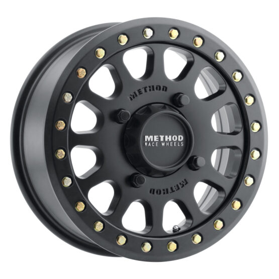 MR401 UTV Beadlock 15x6 / 5+1/53mm Offset / 4x156 / 132mm CB Matte Black Wheel - Image 2