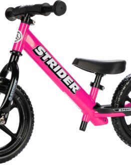 Strider 12 Sport Balance Bike Pink for Kids Ages 18 Months to 5 Years