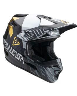 Answer AR3 Ronin Helmet Black/White/Gold - Small